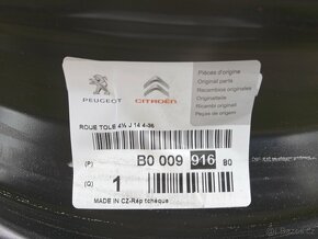 Peugeot 108 plechove  disky kola - 4