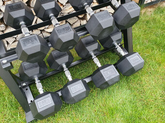 jednoruční činky sada 210kg HEXA (5-30kg) - 4