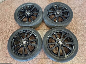 Originální Alu kola 5x112 r17 letní pneu 5mm. - 4