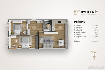 Prodej bytu 3+kk 69 m² - 4