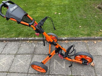 Golfový vozík Clicgear 3.0 + bag Clicgear B3 oranžovo-černy - 4