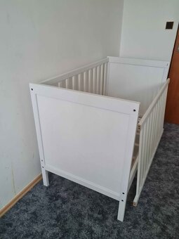 SUNDVIK - Dětská postýlka bílá, 60x120 cm - 4