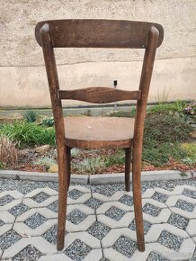 Starožitné dřevěné židle Thonet - 2 ks - 4