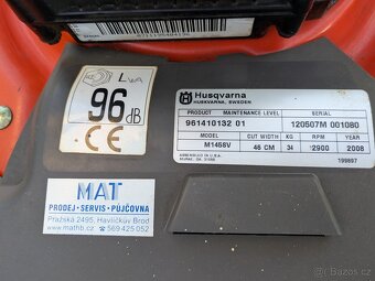 Husqvarna M145SV - motorová mulčovací sekačka s pojezdem - 4