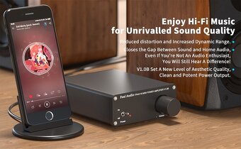 Fosi Audio V1.0B, Zesilovač třídy D, 2x 50W - 4