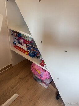 Dvoupatrová postel pro 3 se schody Bibob - 4