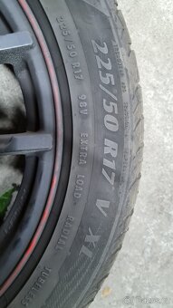 Kola Inter action 5x112 R17 a pneumatiky 225/50 R17 - 4