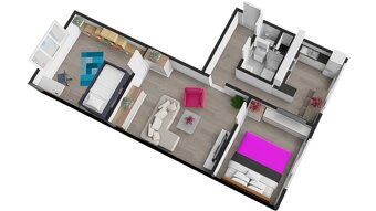 Pronájem, byt 3+1, 55 m, Kpt. Jaroše 787, Orlová - Lutyně, Č - 4