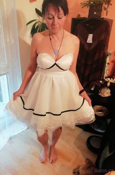 Korzetové šaty s bohatou suknicí, na zakázku, v. M, měřte - 4