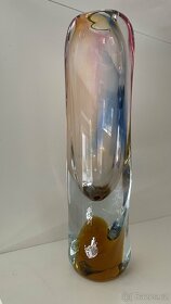 Hutní sklo - váza - 4