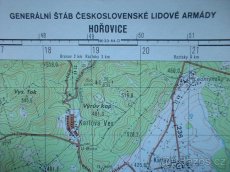 Vojenská profesionální tajná mapa Hořovice Zdice ČSLA - 4