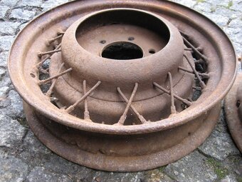 Drátěné Disky Hering 3,62 x 17" Tatra Praga Horch Mercedes - 4