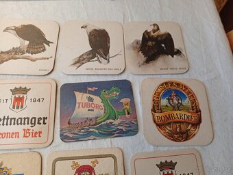 Staré pivní tácky - 32 ks - 4