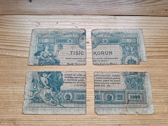Bankovky ČSNB 500 Kč+ staré platidlo z 40 let v hodnotě 1000 - 4