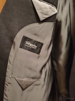 Pánský oblek T. M. Lewin - šedo-černý - 4