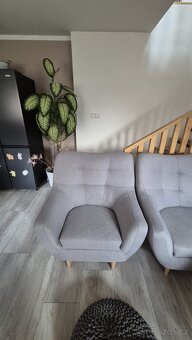 Gauč / pohovka / dvojsedák s křeslem - 4