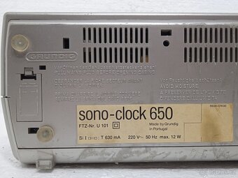 GRUNDIG Sono Clock 650 Retro radiobudík - 4
