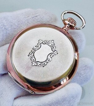 NÁDHERNÉ CELO STŘÍBRNÉ PÁNSKÉ KAPESNÍ HODINKY IWC SCHAFFHAUS - 4