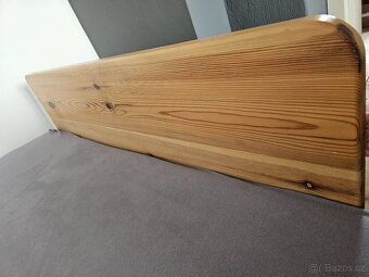 Dřevěná zábrana k posteli - masiv - 4
