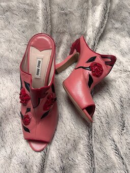 Sandály kožené Miu Miu vel. 39,5 sleva - 4