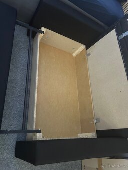 Gauč rozkládací černý - 4