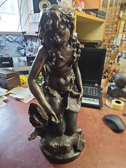 Velká masivní bronzová socha – signováno CLODION - 4