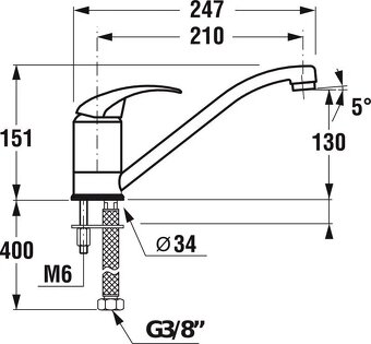 Nová dřezová baterie Jika Lyra - 4