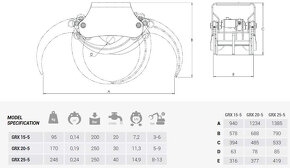 Prodám nový drapák Intermercato GRX 20-5 - 4