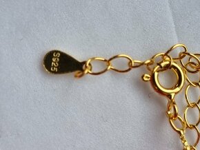 Zlatý náhrdelník ve tvaru srdce s růžovým moissanitem 1ct - 4