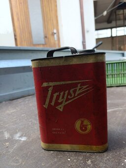 Staré retro plechovky od oleje - 4