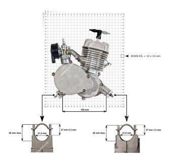 Motorová sada (kit) na motokolo 50ccm - 4