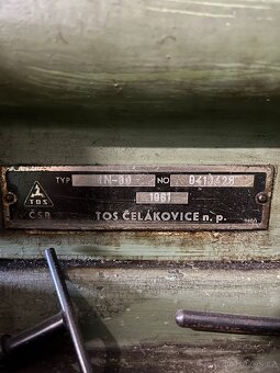 Soustruh tos Čelákovice typ mn-80 1961 - 4