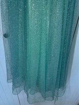 Tyrkysové šaty na maturitní ples / závěrečnou taneční lekci - 4