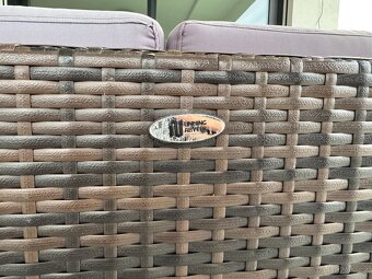 Zahradní sedací souprava umělý ratan Nünning - 4