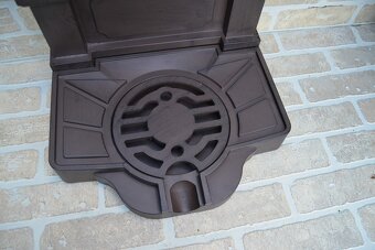 Zahradní kovová výlevka - kašna 82 cm - hnědá AKCE - 4