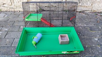 Větší klec pro hlodavce 28x50x32cm včetně příslušenství - 4