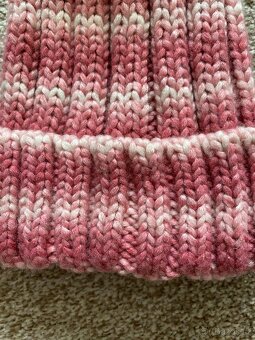 Nová dámská zimní čepice s bambulí - akryl - 4