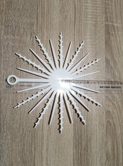 Vánoční retro vločka 25cm - 4