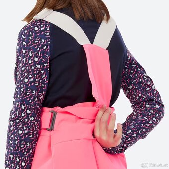 Dívčí lyžařské kalhoty zářivě růžové vel. 12-14 let - 4