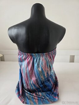 Dámský modrý top se vzorem - S - S/M - M - 4