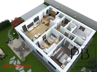 Prodej hrubé stavby dřevostavby domu 3KK, pozemek 407 m2 – d - 4