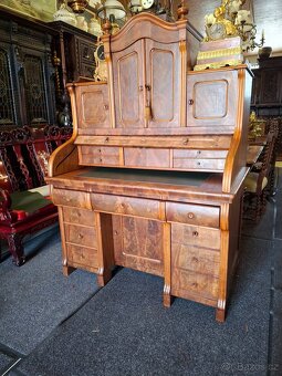 Starožitný kořenicový psací stůl - 4