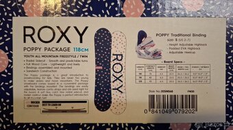 Dětský snowboard Roxy Poppy s vázáním 118cm - 4