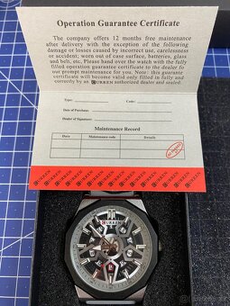 CURREN stříbrné hodinky s gumovým řemínkem - 4