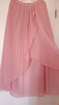 Růžová asymetrická sukně - 4