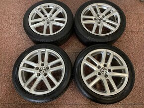 Originál Volkswagen ALU kola 5x112 r17 letní pneu 7,5mm - 4