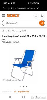 Kempingové křeslo, plážové - 4