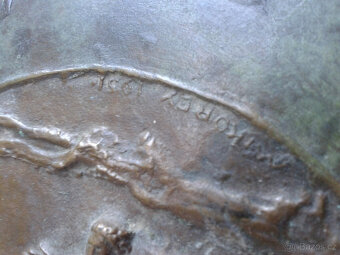 Franz Mikorey (1907-1986) -Heiliger Martin -Bronzerelief - 4