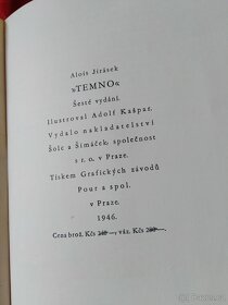 Kniha TEMNO Alois Jirásek - v kůži - 4
