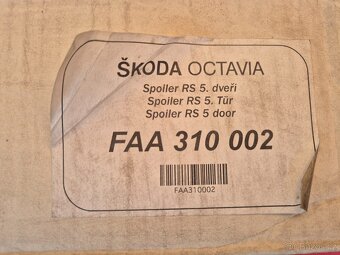 spoiler 5. dveří Škoda Octavia I (1U) RS limuzína FAA310002 - 4